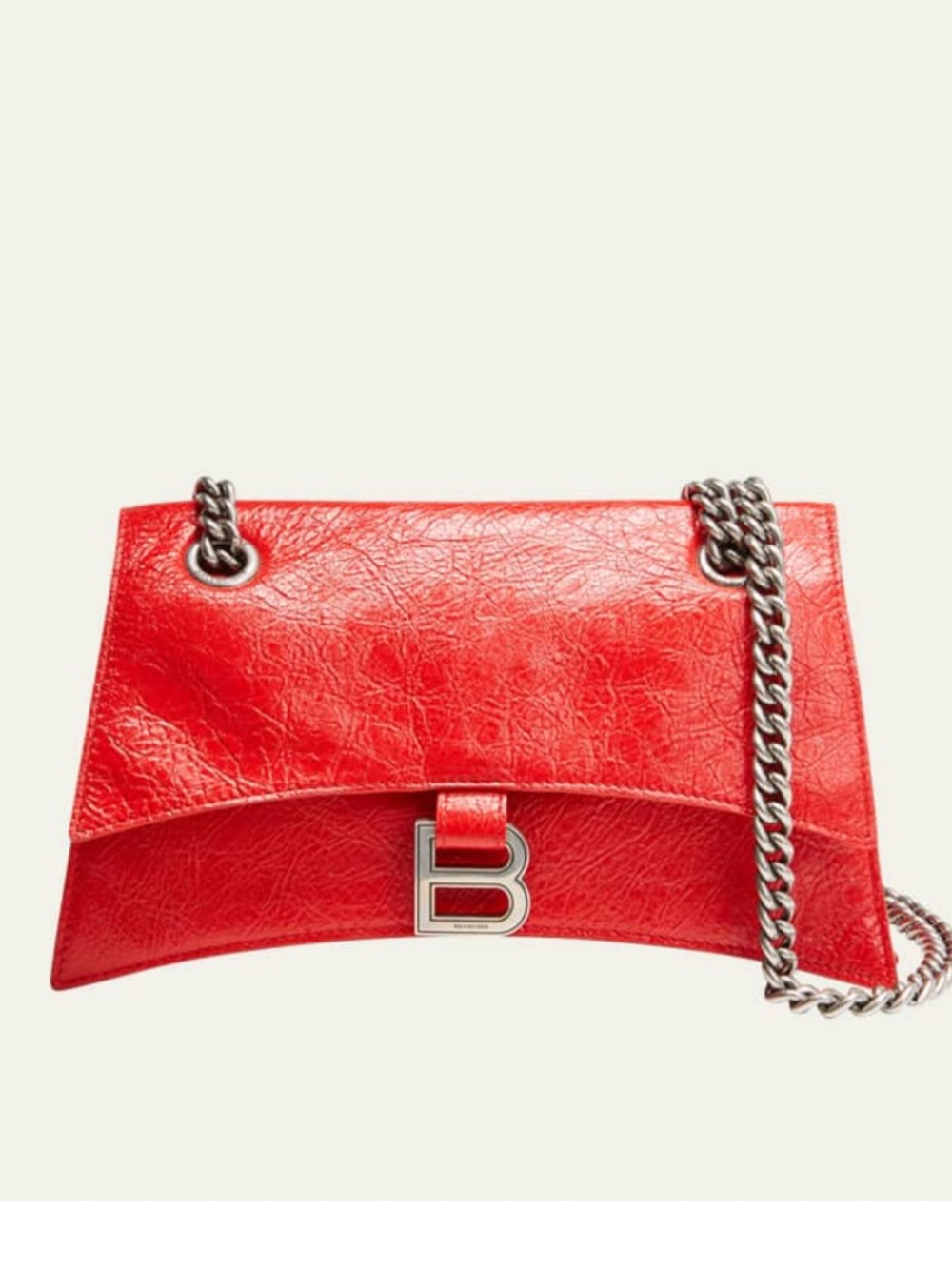 BALENCIAGA
Crush Small Leather Chain Shoulder/Crossbody Bag